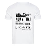 100% Muay Thai white back